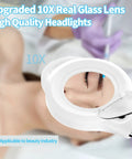 10X Magnifying Lamp With Clamp, 2200 Lumen Super Bright Light, Real Glass Lens used in beauty industry, for close work inspection.