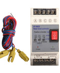 Automatic Water Level Controller With Built In Liquid Level Sensor And Pump Float Switch for AC110V Systems displayed next to wiring