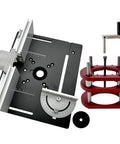 Workhorse Heavy Duty Woodworking Router Lift With Clear Scale Dial In Precision Mount, aluminum and steel with adjustable features.