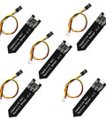 Capacitive Soil Moisture Sensor Module 3.3 To 5.5V With Cable For Arduino, Five Pack, Analog Output 0 To 3.0V shown with cables