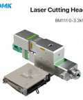 Heavy Duty Fiber Laser Cutting Head With Automatic Focus 3Kw Powerhouse for precision metal sheet work, showcasing shiny metal components and lens.