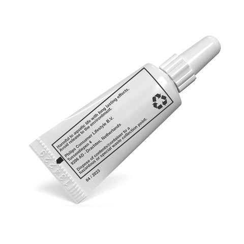 Back view of tube from Espresso Machine Grease 2 Pack With 5g Tubes For Saeco Philips And Gaggia Espresso Machines Maintenance Kit