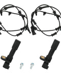 Heavy Duty Front And Rear Abs Wheel Speed Sensors For Jeep Wrangler Three Liter Engines 2007 Through 2017 four-piece set with wiring.
