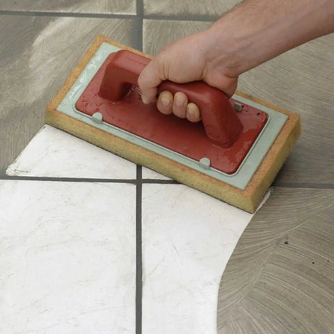 Grout Cleaning System with Sponge and Hand Grip for Walls and Floors, Includes Heavy Duty Bucket, Twin Plastic Rollers, Wear Resistant Sockets