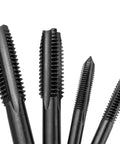 14 Piece Nitriding Coated Straight Flute Tap Set For American Thread Taps Machine Screw Tapping Tools Pro Grade Heavy Duty