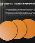 Orange Bakelite Disc 60x10mm Phenolic Resin Plate For Machining And Fabrication, overlapping discs, black background