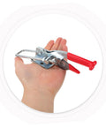 Hand holding Rubber T Handle Draw Latches for Tool Boxes and Vehicle Hoods, Rugged Vibration-Resistant Catch with Elastic Design