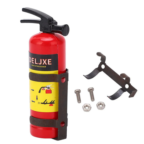 Fresh Red Mini Fire Extinguisher Prop For Rc Car Accessory Vivid Simulation Scale Decor Decoration Easy Snap Install Remove Durable Lightweight Mods Badass Fit For Scx10 with mounting hardware