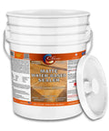 Top Shelf Water Based Concrete Sealer Matte Finish Keeps Driveways Patios And Pavers Looking Fresh Tough As Nails Against Moisture And UV Rays Boosts Pigment Pop Ready To Roll In A 5 Gallon Pail displayed in a white bucket.