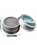 DIY Friendly Oxidation Removal Tinner Paste For Soldering Iron Tips, 6g aluminum box showing paste texture