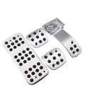 Upgrade Your Ride With Street Tough Clutch And Accelerator Pedal Pads For Peugeot 206 Cars, aluminum pads with non-slip surface.