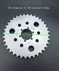 Two In One Disc Brake Rotor Adapter And 36T Sprocket For Gas Motorized Bike 48cc 66cc 80cc Aluminum A6061 With 152mm Outer Diameter