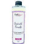 Grande Finale Tumbler Coat Gloss Finish For 12oz Tumblers bottle with fast dry, non-toxic, non-yellowing sealant label.