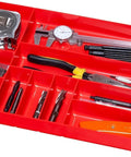 Heavy Duty 10 Compartment Drawer Organizer For Garage Tools And Fasteners Stackable Low Profile Tray with assorted tools