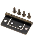 Rotating Concealed Door Hinge Set 2 Pack No Fuss 38x20mm with included screws for cabinets and drawers.