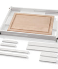 Dope Juice Groove Router Jig With 8 Spacers, Adjustable Groove Jig for cutting boards up to 22x29 inches, with wooden guide, large white