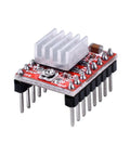 Close-up of a single A4988 stepper motor driver module with heat sink; part of Five Pack A4988 Stepper Motor Driver Modules With Heat Sink.