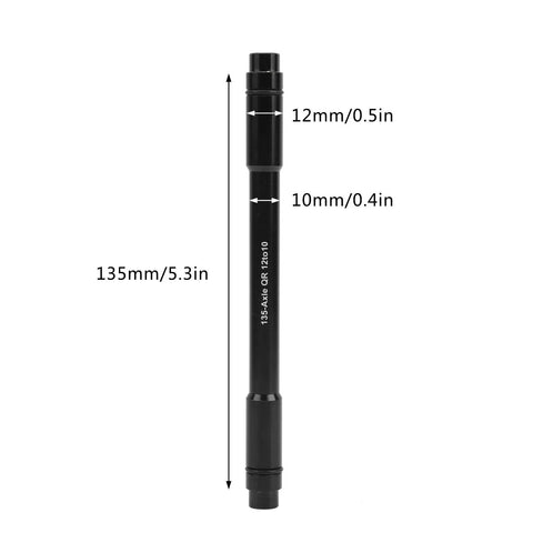 Rear Thru Axle To 9mm Quick Release Hub Skewer Adapter 12mm To 9mm QR on Mountain and Road Bikes with dimensions 135mm length