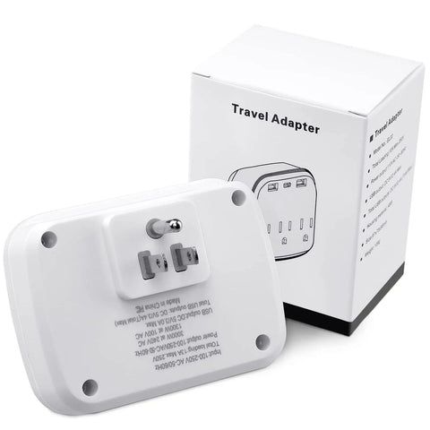 2 Piece Cruise Power Strip With USB Ports Travel Adapter For Cruise Ship Essentials Non Surge Protection White Approved For 2025