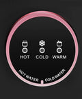 Close-up of temperature control dial on Top Loading 4.99 Gallon Hot And Cold Water Dispenser with Electric Cooler and Heater, Black Finish