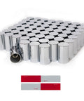 60Pcs 33mm Lug Nut Covers Chrome for Semi Trucks and Trailers, Durable ABS Plastic Rust-Resistant Screw-On Nut Caps, easy installation