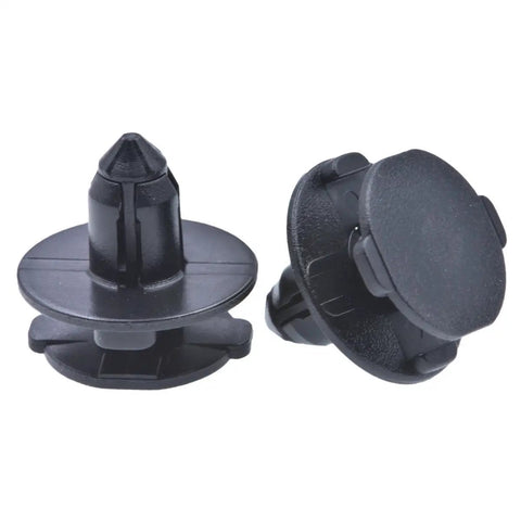 40 Piece Fender Liner Splash Shield Push Pin Clips Fit Nissan 370Z Altima Maxima Murano Sentra Q50 Q60 Q70 Qx30 Qx50 Qx60 Qx70 Qx80 black nylon clips for securing fender liners.