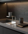 Upgrade Your Daily Drip With This Pro Level Stainless Steel Coffee Dripper Stand Reusable Pour Over Brewer No Paper Filters Required For Home Bars And Cafe Crews on kitchen counter.