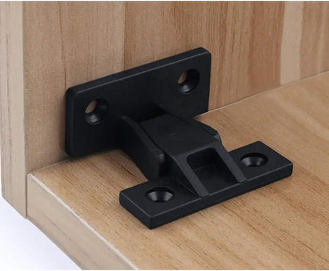 Hella Durable Plastic Clamps For Quick Panel Mounting Super Smooth Weekend Build No Sweat Frame Hardware With Corrosion Resistant Bolts fixed to wood panel.