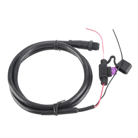 Top Shelf NMEA 2000 N2k Male Power Cable With Five Pin Ends And One Meter Run Built Tough For Rock Solid Marine Networks And Totally No Sweat Hookups Oem 5412013 Replacement showing durable black cable and connectors.