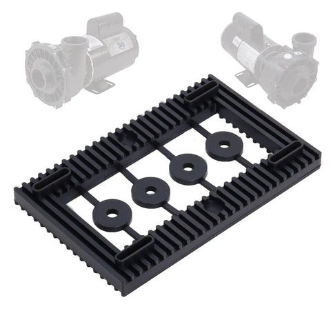 Rubber Pool Pump Pad Anti-Vibration Mount Base For Quiet Operation In Pools And Hot Tubs, Durable 6.5 x 4 x 0.5 Inch