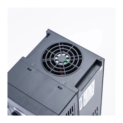 Heavy Duty 7.5KW 11KW 220V Three Phase Variable Frequency Drive With RS485 Data Link For Smooth Motor Speed Control And Energy Saving In Industrial Apps, black fan-top unit