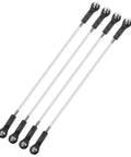 Adjustable RC Car Turnbuckle Camber Link Set 4 Pieces 234 244mm Length Aluminum Rod Ends With M3 Ball Head Crash Resistant Durable Steering Servo Linkage Replacement Parts For Off Road RC Trucks And Buggies, four links