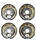 7,000 Lb Trailer Axle Electric Brake Kit With 12 Inch By 2 Inch TruRyde Hub And Drums, Electric Backing Plates Included, components view