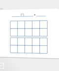 Dry Erase Ten Frame Area Model Board for Kids 9 by 12 inch double sided whiteboard for math practice with ten frames and area model.
