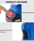 Heavy Duty Electric Ratchet Cable Cutter For Pipelines And Sea Rescue showing large capacity battery and electronic brake features.