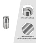 5Pcs M5 X 10mm Slotted Cylindrical Dowel Pin Set In 304 Stainless Steel For Furniture Cabinets External Thread Locating Pins