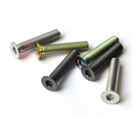 Bombproof Grade Five Titanium Alloy Bicycle Headset Top Cap Bolt M6x30 For Carbon Frame Bike Stem Upgrade heavy duty screws