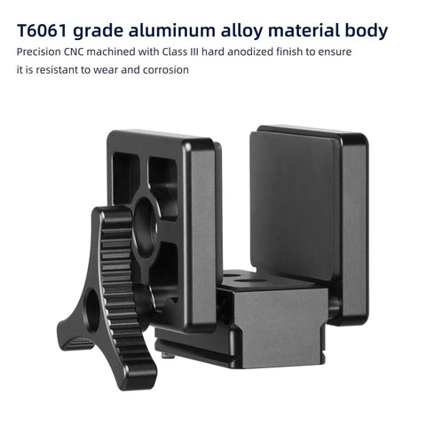 GS01 Arca Swiss Rifle Saddle Mount For Hunting Tripods With Quick Release Plate, Shooting Rest, Durable 6061 Aluminum Body