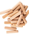 1/4-Inch Fluted Wood Dowel Pins, 72 Count Pack, Straight-Grain Hardwood Dowels For Rock-Solid Joints, Chamfered Ends For Easy Insertion