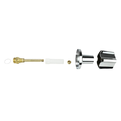 Durable Brass Two-Handle Tub and Shower Trim Kit for Kohler Trend Faucets Chrome Finish Includes 9C-26H and 9C-26C Stems Metal Handles Seats