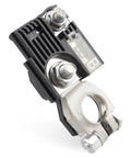 Heavy Duty 180 Amp Fusible Link Fuse with Positive Battery Terminal and M8 M6 Nuts, featuring durable black casing and metal connectors.