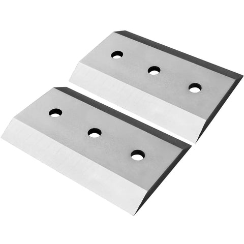 2 Pack Wood Chipper Knife Blades For BC1400 BC1500 Beefy Steel Construction Replacement Cutters With Double Edge And 30 Degree Bevel