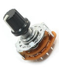 Four Position Rotary Switch Selector 3 Pole 4 Throw 2 Deck 15 Pin Dial Knob DC For AC Appliances And Industrial Use Built To Last 6mm Shaft Black Knob