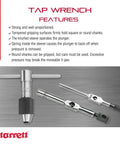 Tap Wrench For No 0 Through No 14 Taps With Firm Grip On Round And Square Shanks displayed with product features