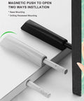 Push To Open Cabinet Latch Set Two Pack Heavy Duty Self Closing Door Hardware With Auto Lock demo installation with hand touch