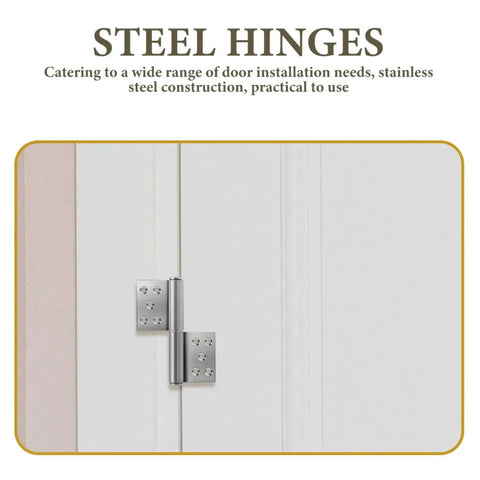Detachable Flag Lift Off Hinges 5 Inch Stainless Steel Heavy Duty Door Hardware for Interior Doors on white panel