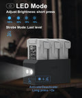 100W Mini Parallel Charging Hub for DJI Mini 5 4 3 Series and SKYROVER X1, showing three battery slots and LED mode setup.