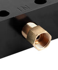 Close-up of adjustable brake proportioning valve fitting, solid aluminum alloy, ideal for universal disc and drum systems. Supercharge Your Stopping Power With This Tight Adjustable Brake Proportioning Valve Crafted From Solid Aluminum Alloy For Universal Disc And Drum Systems That Keep Your Ride Planted And Handle Like A Dream.