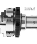 Stainless Steel Chuck Connecting Rod For K01 50 To 63 And K02 50 To 63 Mini Lathe Chuck M14x1 Fit 6mm Shafts, side view