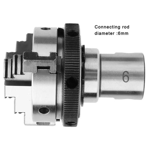 Stainless Steel Chuck Connecting Rod For K01 50 To 63 And K02 50 To 63 Mini Lathe Chuck M14x1 Fit 6mm Shafts, side view
